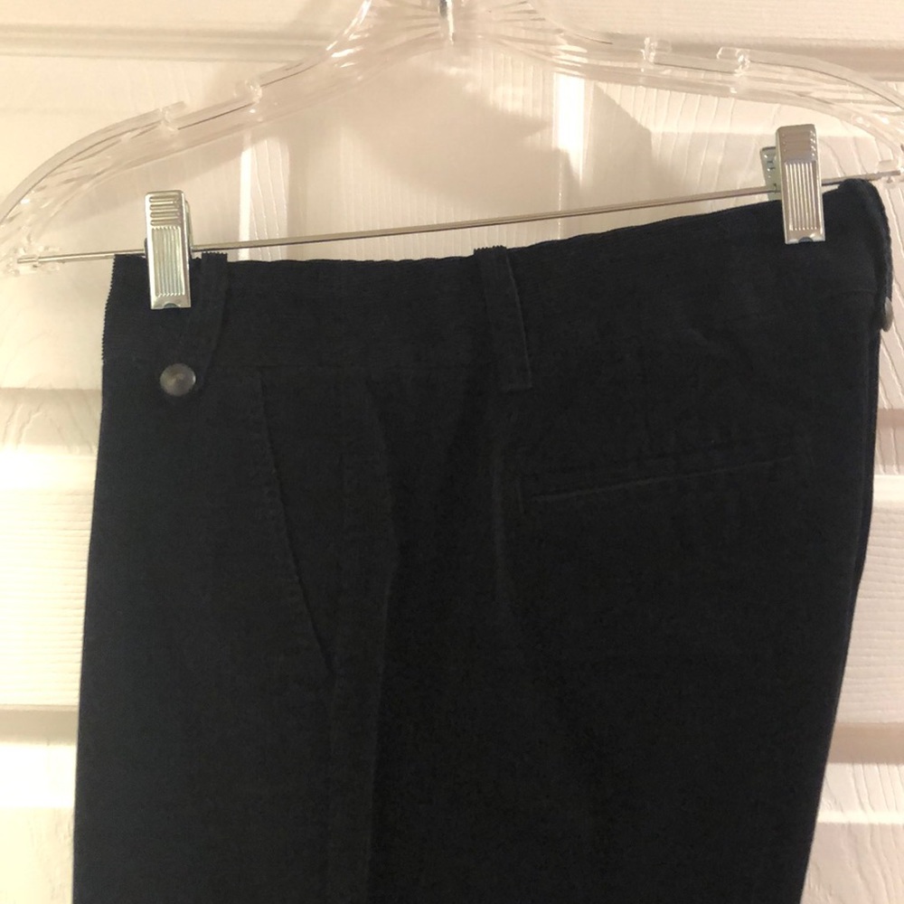 J. Crew black corduroy trousers
